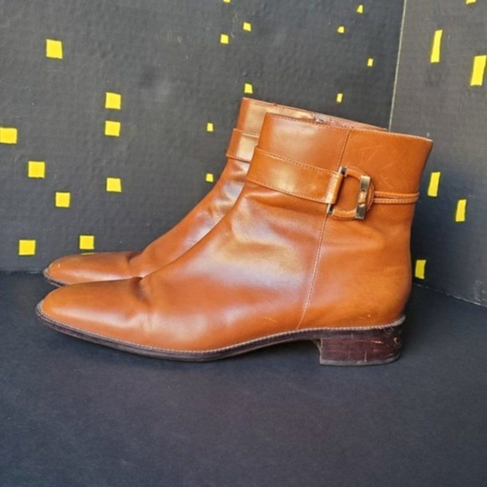 Talbots Tan Leather Booties - Picture 3 of 9